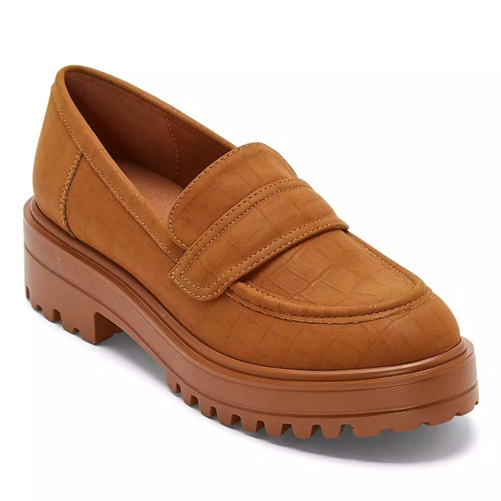 a.n.a Womens Lita Loafers Size 9.5 M Color: Cognac